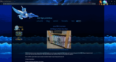 Current look of the website at the time of this post, with the redisgin.