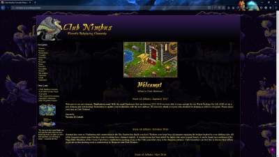 A screenshot of the original Club Nimbus website
